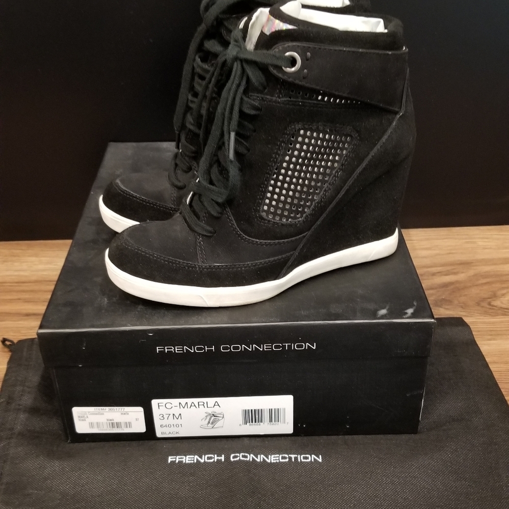 French Connection Marla Wedge Sneakers 6.5